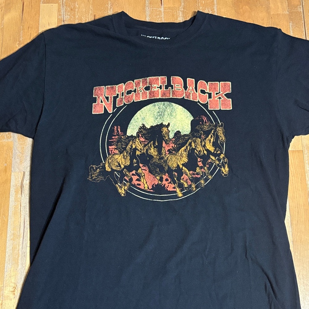 Nickelback Black Graphic T-Shirt